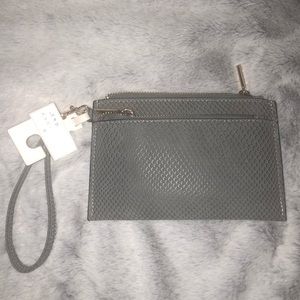 Snake skin wristlet
